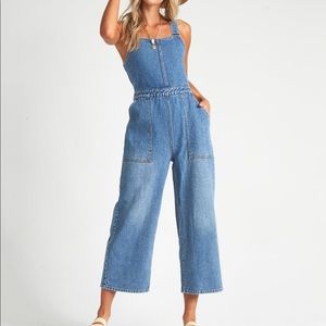 Billabong Ball In Denim Jumpsuit